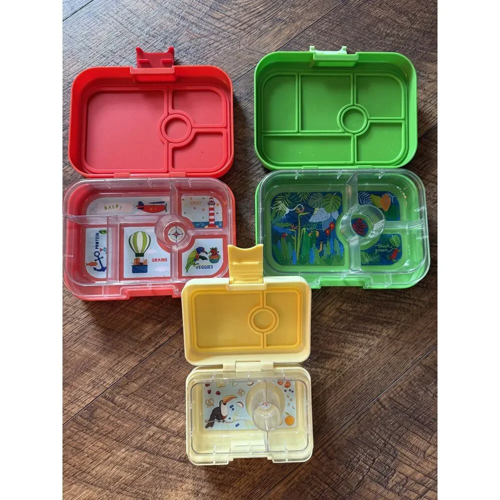 Yumbox Bento Lunch Box Set of 3 with matching Stainless Thermos